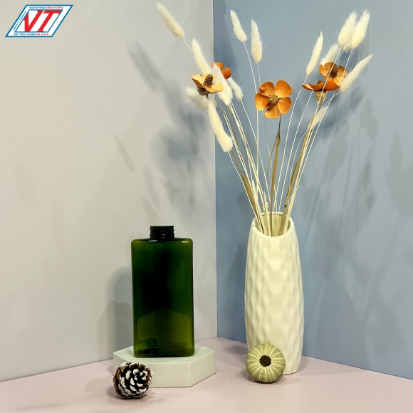 CHAI PET VUÔNG 500ML (MS)